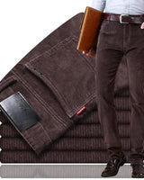 Stilvolle Ribcord Herrenhose - Kenny in Dunkelbraun