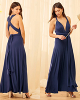 Maxi Wickelkleid - Phoebe in Dunkelblau