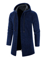 Neve | Wolljacke mit Kapuze für Männer in Marineblau