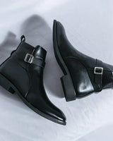 Oliver | Seitlicher Reißverschluss Klassischer Schnitt Chelsea-Stiefel in Schwarz