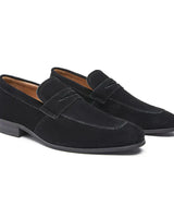 Patrick | Klassischer Schnitt Schlupf Penny-Loafer in Schwarz
