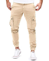 Folke - Lockere Cargo Hose Mit Tasche in Beige
