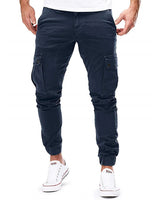 Folke - Lockere Cargo Hose Mit Tasche in Blau