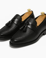 Humphrey | Gewebte Quaste Geflochten Loafer in Schwarz