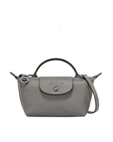 Mini-Lederhandtasche Von in Grau