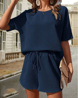 Mikayla - Zweiteiliges Set in Marineblau