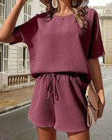 Mikayla - Zweiteiliges Set in Bordeaux