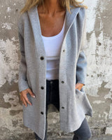 Natalie - Freizeitblazer mit Kapuze in Grau