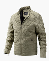 Elegante Übergangs Steppjacke für Herren in Khaki