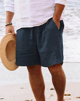 Martin - Bequeme Herren-Shorts mit lockerer Passform in Marineblau