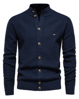 FELTON - Klassisch gestrickt strickjacke in Blau