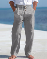 Nilo | Leichte Leinen Sommerhose in Grau