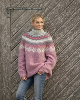 PANDORE -  Hinreißender gemusterter Pullover in Rosa