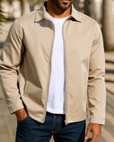 Herren lässige Freizeitjacke mit innovativer Windschutztechnologie Drune in Khaki