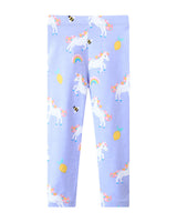 Mädchen Leggings mit fröhlichem Einhorn- und Obstmotiv Drune in Farbnummer
