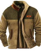 Savrani™ | Herren Fleecejacke in Khaki