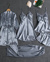Luxuriöses Pyjama-Set in Hellblau