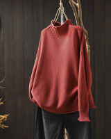 Claire | Stilvoller Strickpullover in Rot