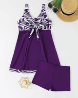 Damen Schwimmkleid mit Short-Integration Drune in Lila