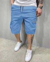 Emmitt - Cargo Kurzhosen Mit Mehreren Taschen in Blau
