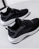 Herren Leicht Lauf Sportschuhe | Schnüren in Schwarz