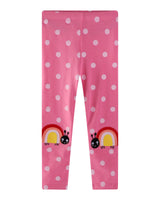 Mädchen Leggings mit fröhlichem Schnecken- und Punkten-Motiv Drune in Grau