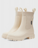 Amelia | Wasserabweisend Wasserdicht Chelsea-Stiefel in Beige