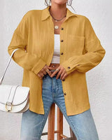 Kireliae - Hemd mit Button-down-Kragen in Gelb