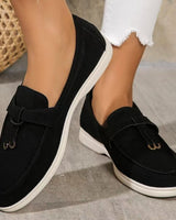 Damen nan bequeme Slip-On Loafer mit dekorativem Quastenbesatz und ergonomischer Gummisohle Drune in Schwarz
