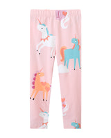 Mädchen Leggings mit bunten Einhorn-Designs Drune in Gelb