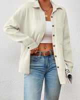 Kireliae - Hemd mit Button-down-Kragen in Beige
