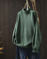 Claire | Stilvoller Strickpullover in Grün