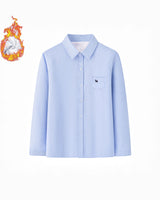 Damen elegantes und lässiges Langarmhemd Drune in Blau