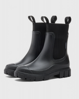 Amelia | Wasserabweisend Wasserdicht Chelsea-Stiefel in Schwarz
