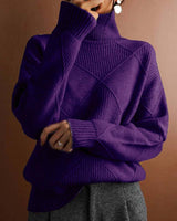 Sandra™ | eleganter und bequemen Pullover in Dunkelviolett
