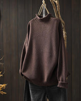 Claire | Stilvoller Strickpullover in Kaffee