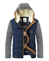 Herbst-Steppjacke mit Kapuze - Alaric in Blau
