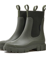 VALERIE | Klassische wasserdichte Chelsea-Stiefeletten in Grün