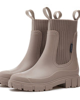 VALERIE | Klassische wasserdichte Chelsea-Stiefeletten in Taupe