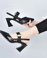 Che | Orthopädische Sandalen mit Absätzen in Schwarz