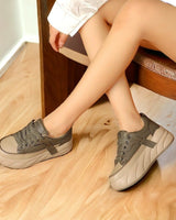 Sandra | Damen Plateau Sneaker Gel-Einlegesohle Fußgewölbestütze – Plateau Sneaker 2026 in Grün