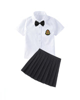 Damen Schuluniform Ensemble Drune in Weiß