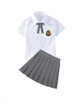 Damen Schuluniform Drune in Grau
