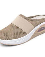 Colette - Gepolsterte Clogs zum Hineinschlüpfen in Khaki