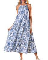 FELICITY™ – Stilvolles Bohemian Halter-Maxikleid mit gestuftem Design in #2