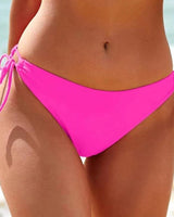 Damen Hochtailliertes Bikini-Höschen mit verstellbaren Seitenschnüren Drune in Magenta