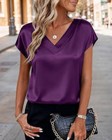 Damen Satinbluse Drune in Lila