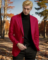 Herren Eleganter Blazer mit stilvollem Schnitt und hochwertigem Material Drune in Rot