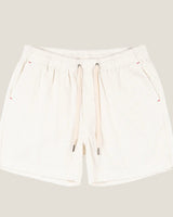 James | Elastischer Bund Kordelzug Shorts in Weiß