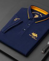 Alphonse | Herren Elegant Polo Hemd | Kurzarm in Blau